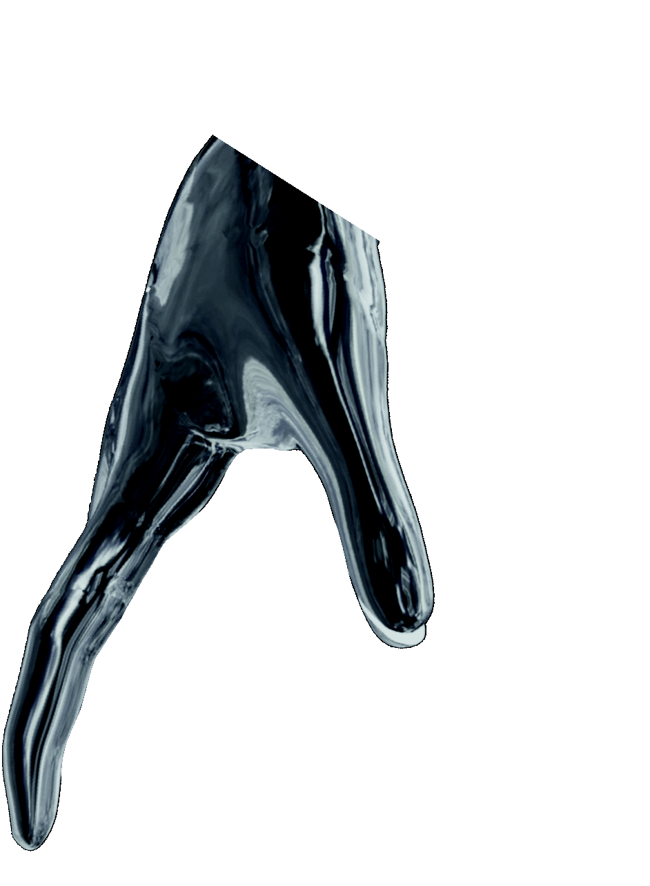 Glass hand